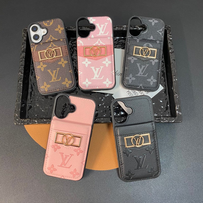 Bolsa de cartão luxuosa com logotipo dourado para iPhone