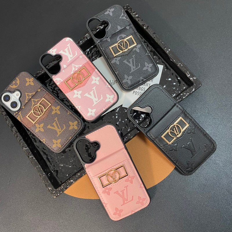 Bolsa de cartão luxuosa com logotipo dourado para iPhone