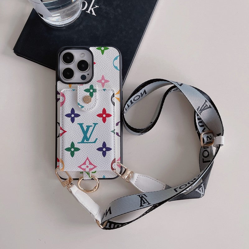 Borsa per carte di lusso Custodia per iPhone con catena classica