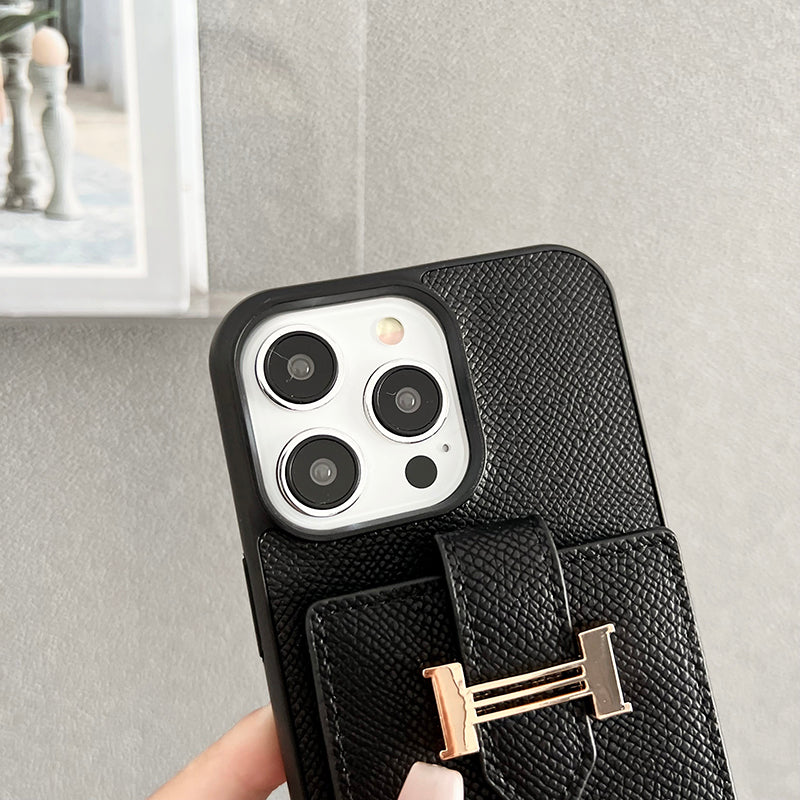 H Card Bag Šály Kožené puzdro na iPhone