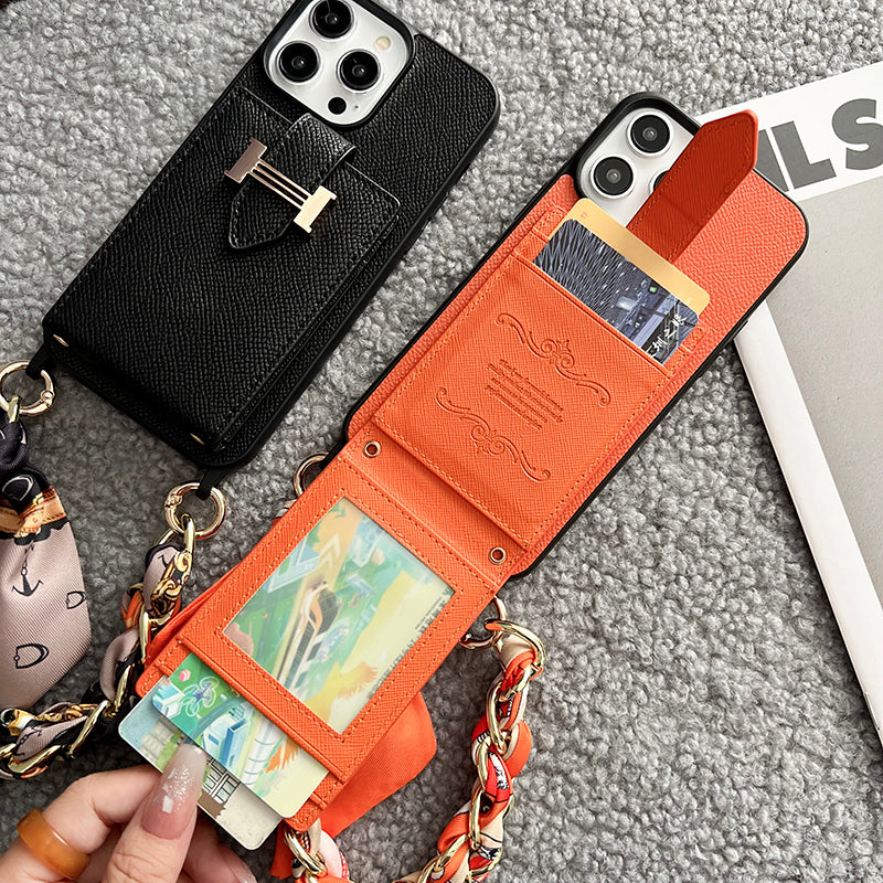 H Card Bag Šály Kožené puzdro na iPhone