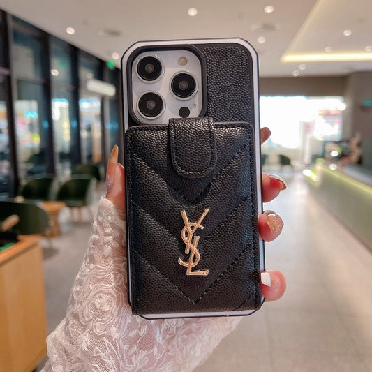 Husă pentru iPhone din piele de culoare Saint Card Bag