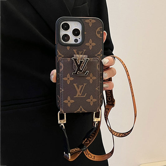 Luksuskorttilaukkuketju iPhone-kotelo