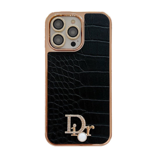 Muoti Diamond Logo Rose Gold iPhone-kuori
