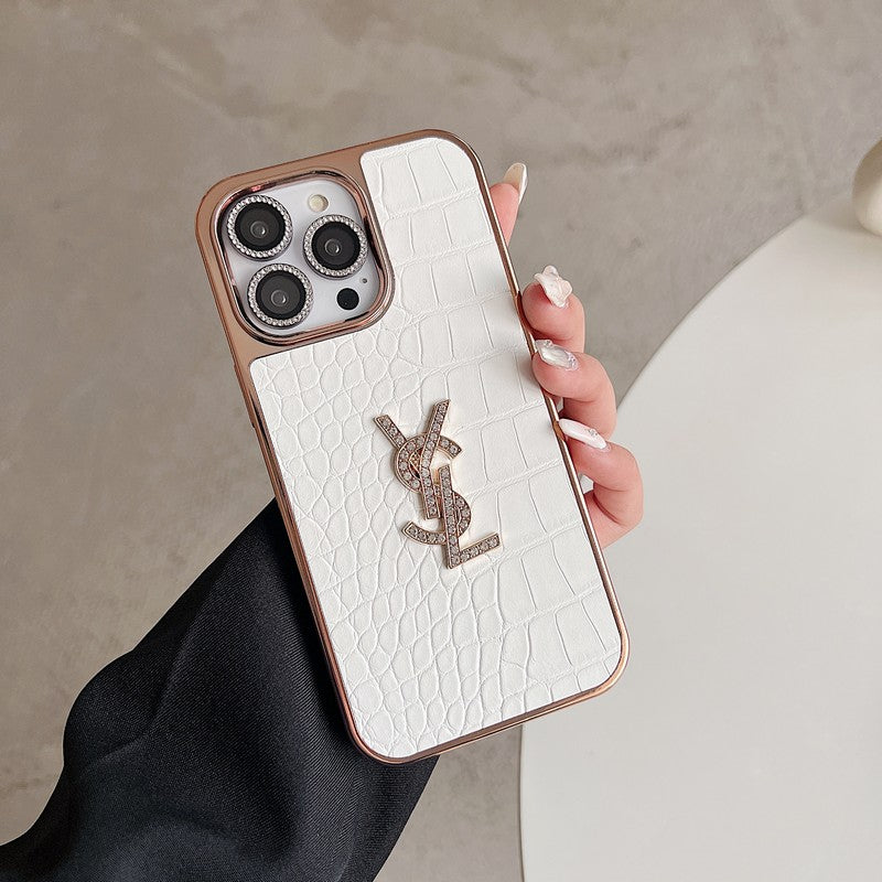 Husa iPhone din piele Saint Color Rose Gold