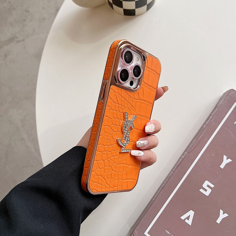 Husa iPhone din piele Saint Color Rose Gold
