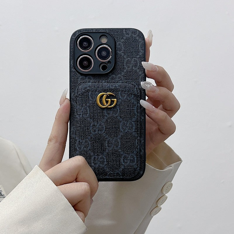 Geanta premium pentru carduri Husa clasica pentru iPhone