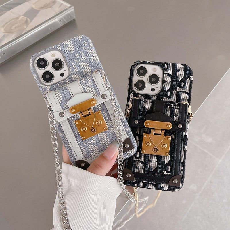 Mode kort taske stof iPhone etui