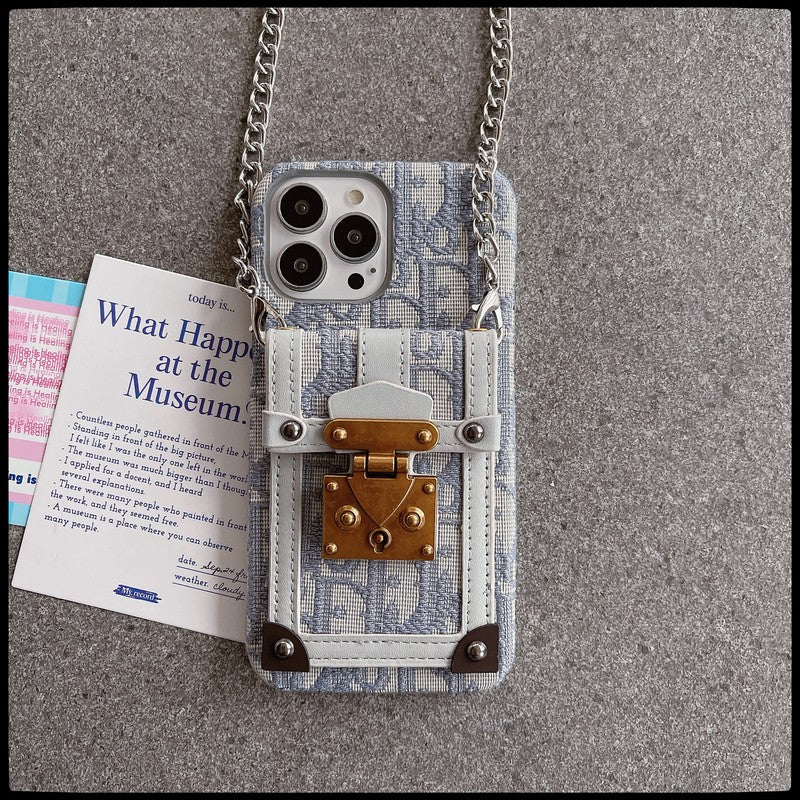 Mode kort taske stof iPhone etui