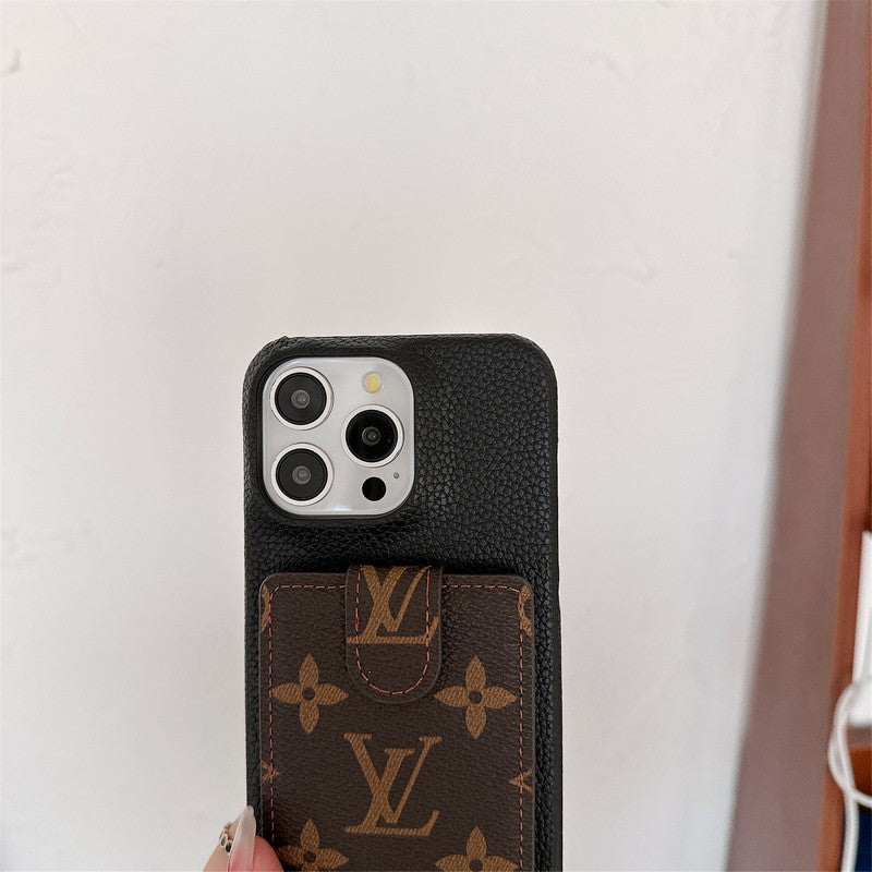 Luxusné puzdro na karty Crossbody Chain na iPhone