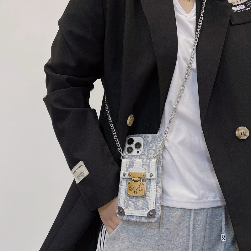 Mode kort taske stof iPhone etui