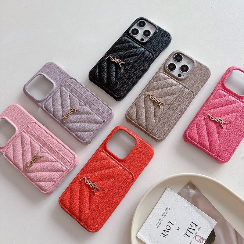 Barvna usnjena torbica Saint Card Bag za iPhone