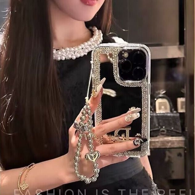 Custodia per iPhone Glamorous Beauty Mirror – Trucco & Stile in movimento!