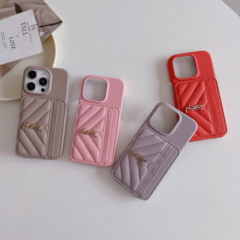 Barvna usnjena torbica Saint Card Bag za iPhone