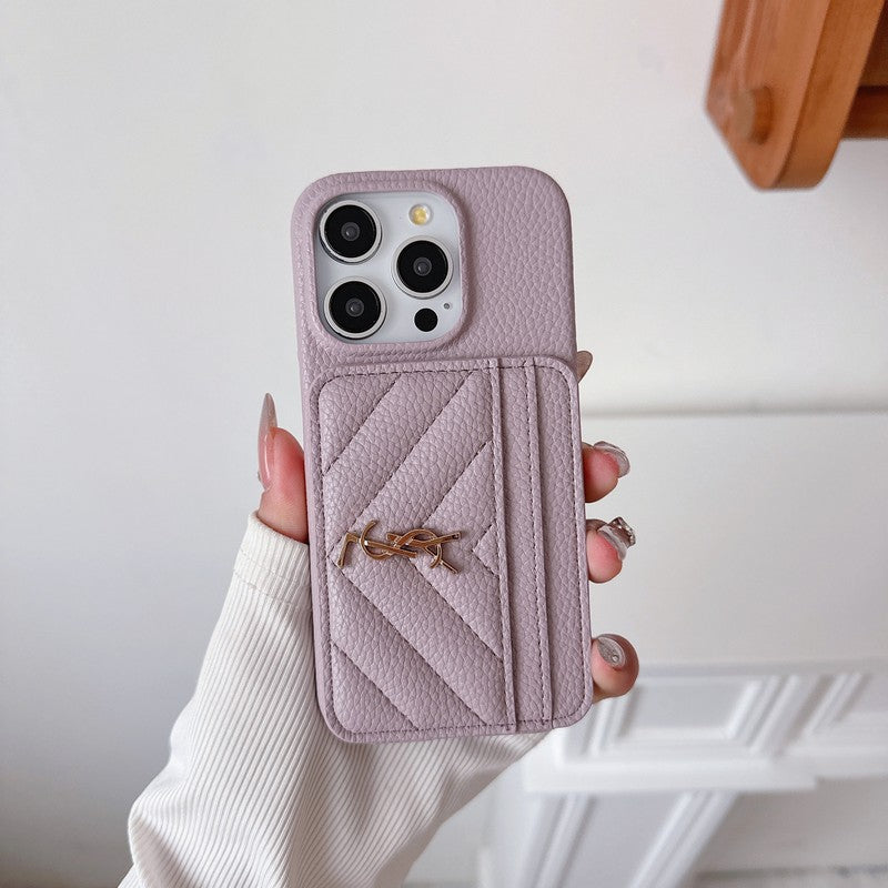 Barvna usnjena torbica Saint Card Bag za iPhone
