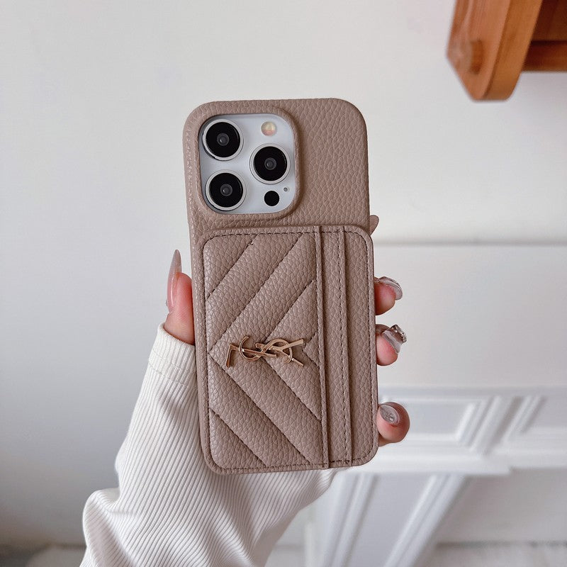 Barvna usnjena torbica Saint Card Bag za iPhone