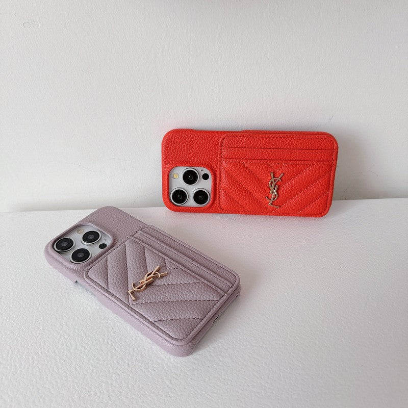 Barvna usnjena torbica Saint Card Bag za iPhone