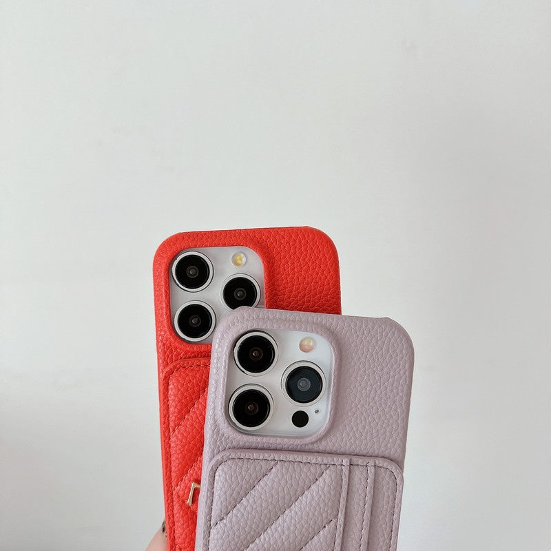 Barvna usnjena torbica Saint Card Bag za iPhone
