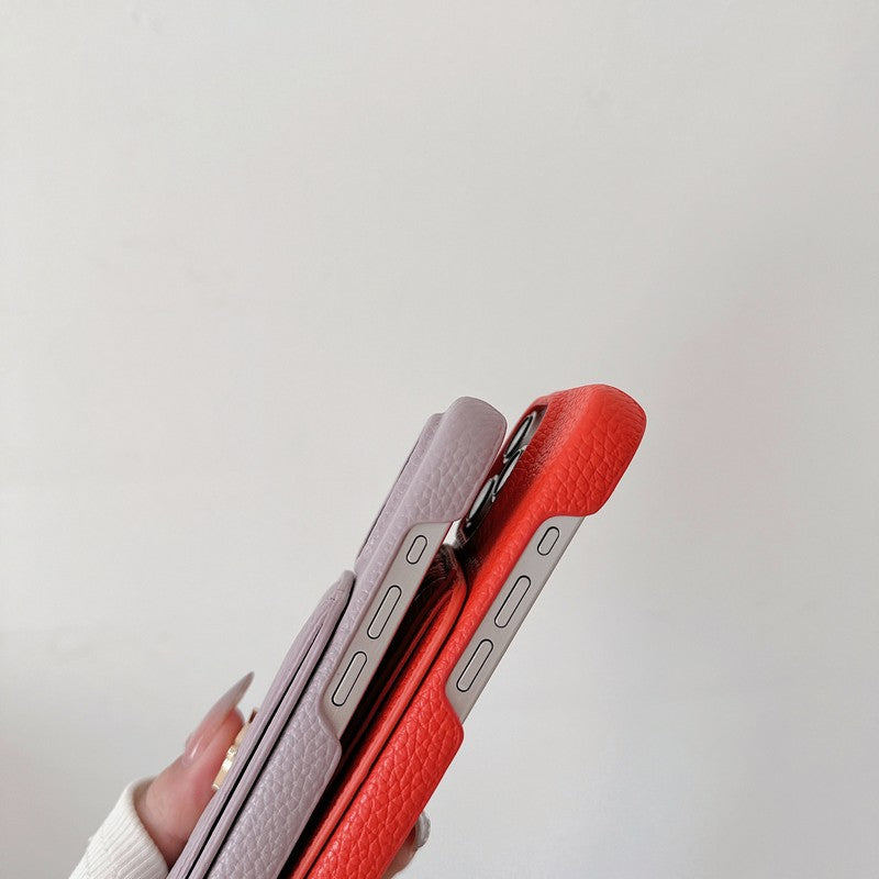 Barvna usnjena torbica Saint Card Bag za iPhone
