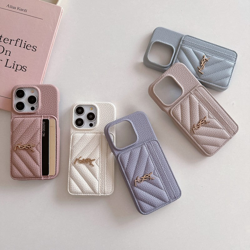Barvna usnjena torbica Saint Card Bag za iPhone