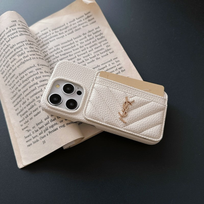 Barvna usnjena torbica Saint Card Bag za iPhone