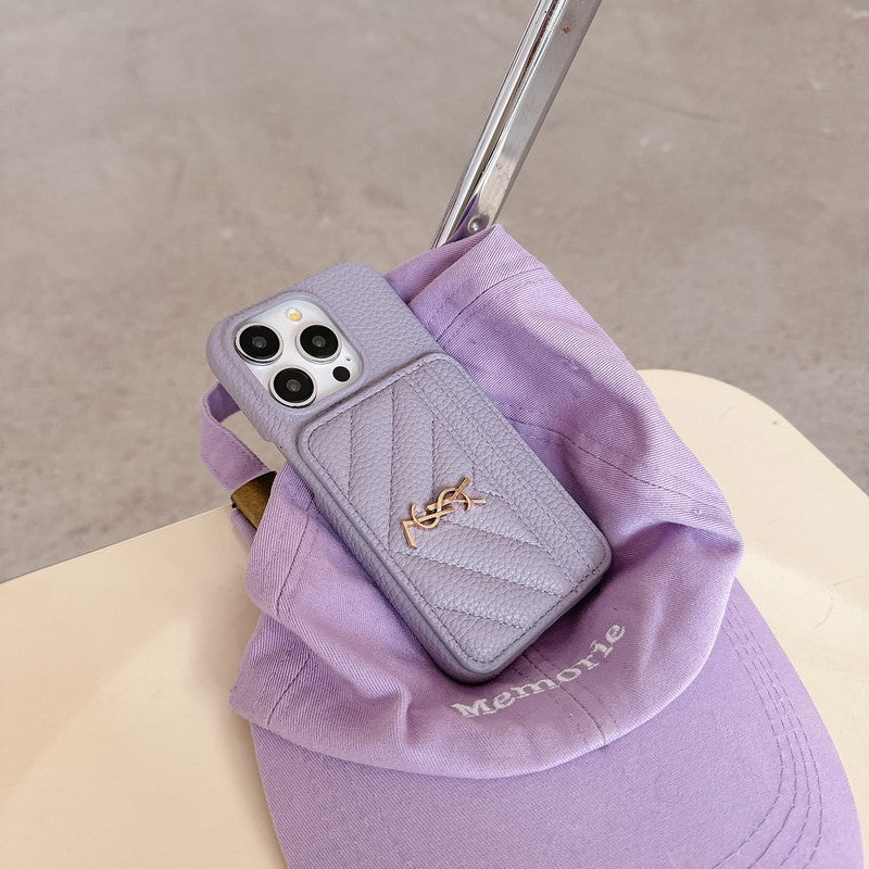 Barvna usnjena torbica Saint Card Bag za iPhone