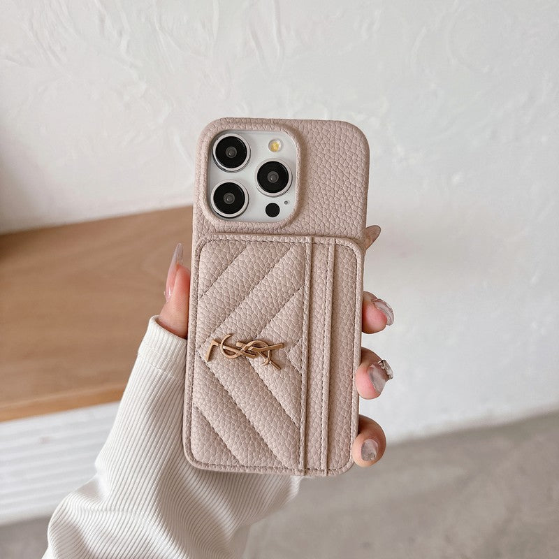 Barvna usnjena torbica Saint Card Bag za iPhone