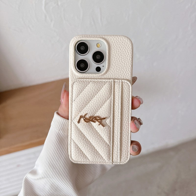 Barvna usnjena torbica Saint Card Bag za iPhone