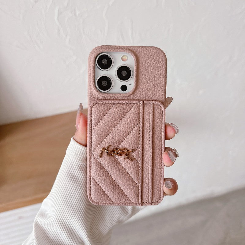 Barvna usnjena torbica Saint Card Bag za iPhone