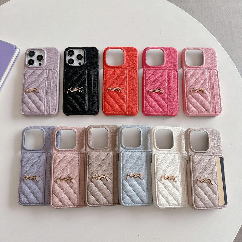 Barvna usnjena torbica Saint Card Bag za iPhone