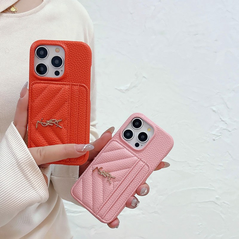 Barvna usnjena torbica Saint Card Bag za iPhone