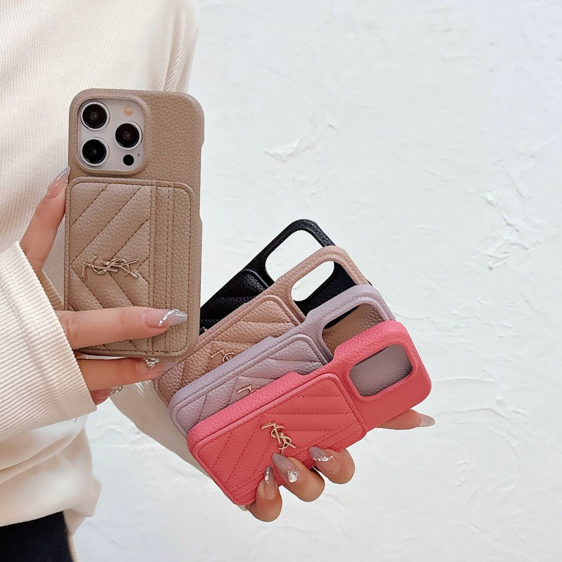 Barvna usnjena torbica Saint Card Bag za iPhone