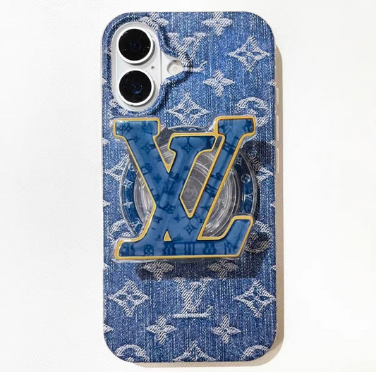 Denimblauw iPhone-hoesje met volledige bescherming – nieuwe collectie!
