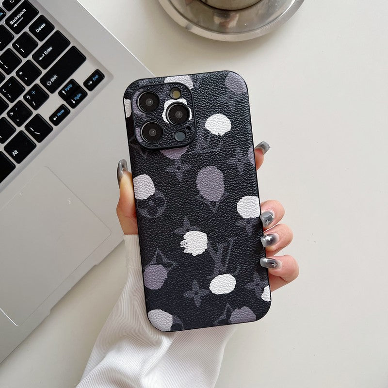 Husa iPhone din piele de culoare clasica de lux