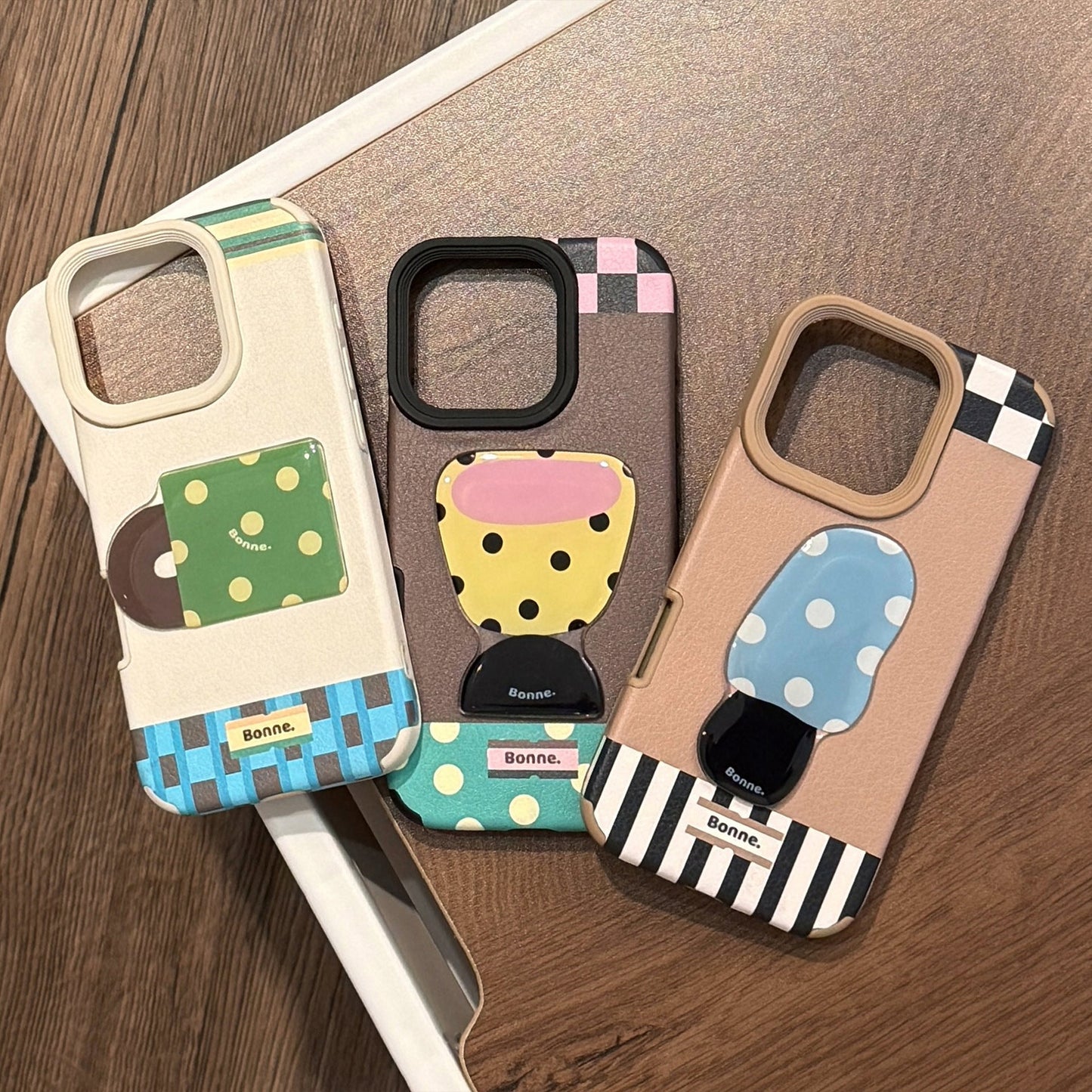 Leather pattern three-dimensional application iphone16 mobile phone case Apple 17promax teacup desk lamp 14 advanced sense 13 anti-drop