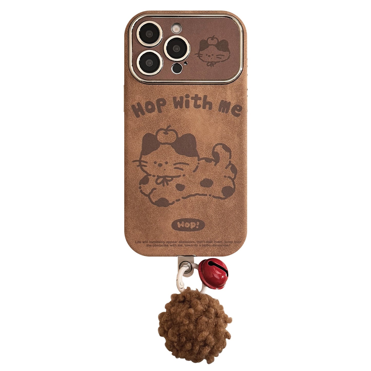 Brown cartoon for iphone16 iPhone case 15promax suede 14 hairball rope 17 autumn and winter couple