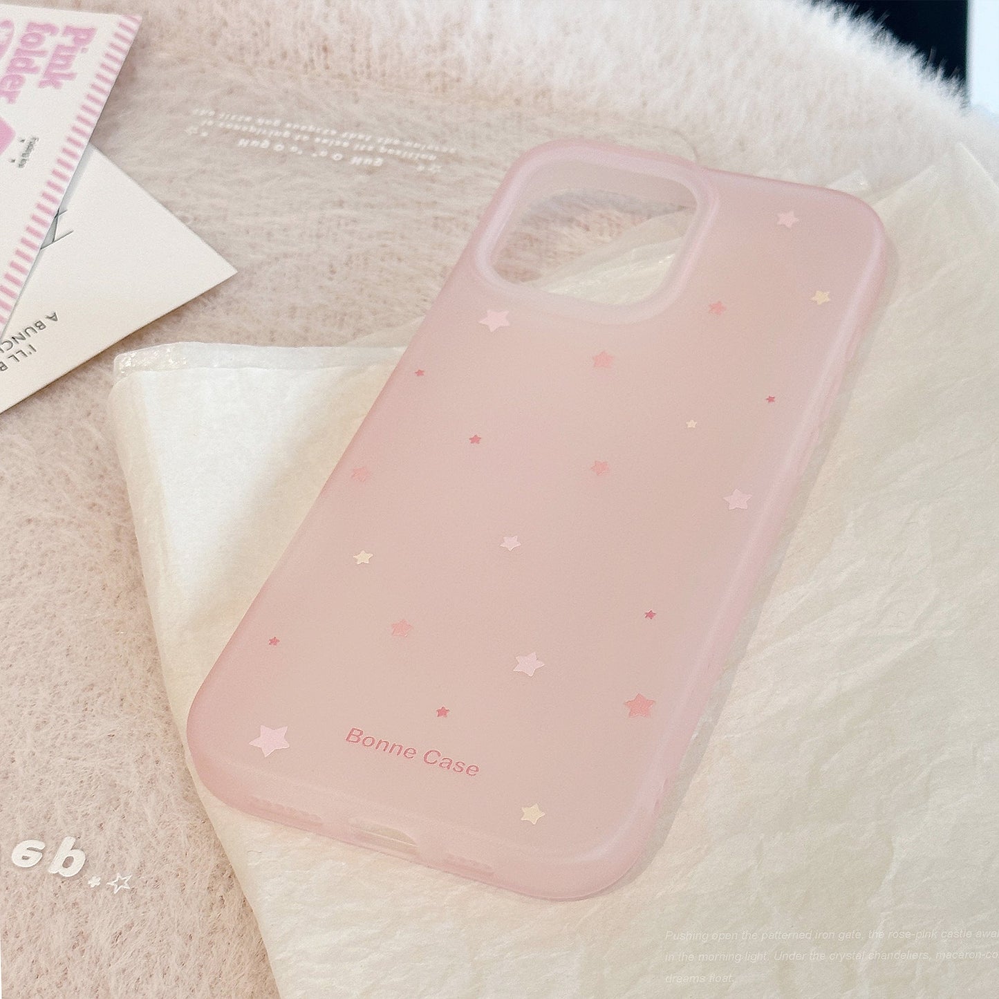 ins wind pink cabin mirror bracket for iphone15pro max apple 16 mobile phone case 13 niche 17