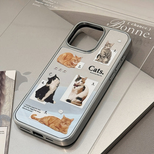 Cat daily application 16promax mobile phone case iphone17 mirror apple 15 electroplating silver 13 niche premium