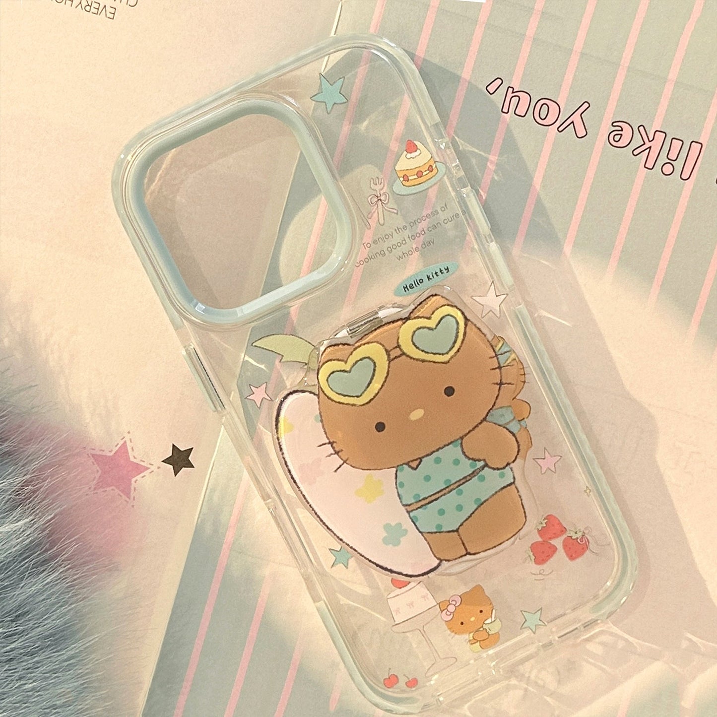 Stereo cartoon iPhone17promax Apple 16 mobile phone case, black cat suitable for 14 folding mirror 13 soft