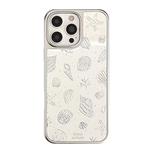 Gilt plating applies to Apple 16promax mobile phone case iphone17 starfish shell 13 mirror premium 12 hard