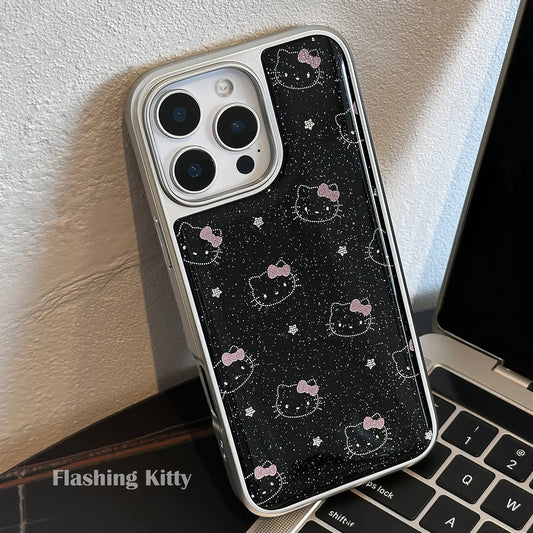 Forgyldt glitter ins star cat med 16 pro max apple 15 mobiltelefon cover iphone 17 galvanisering Huawei P70