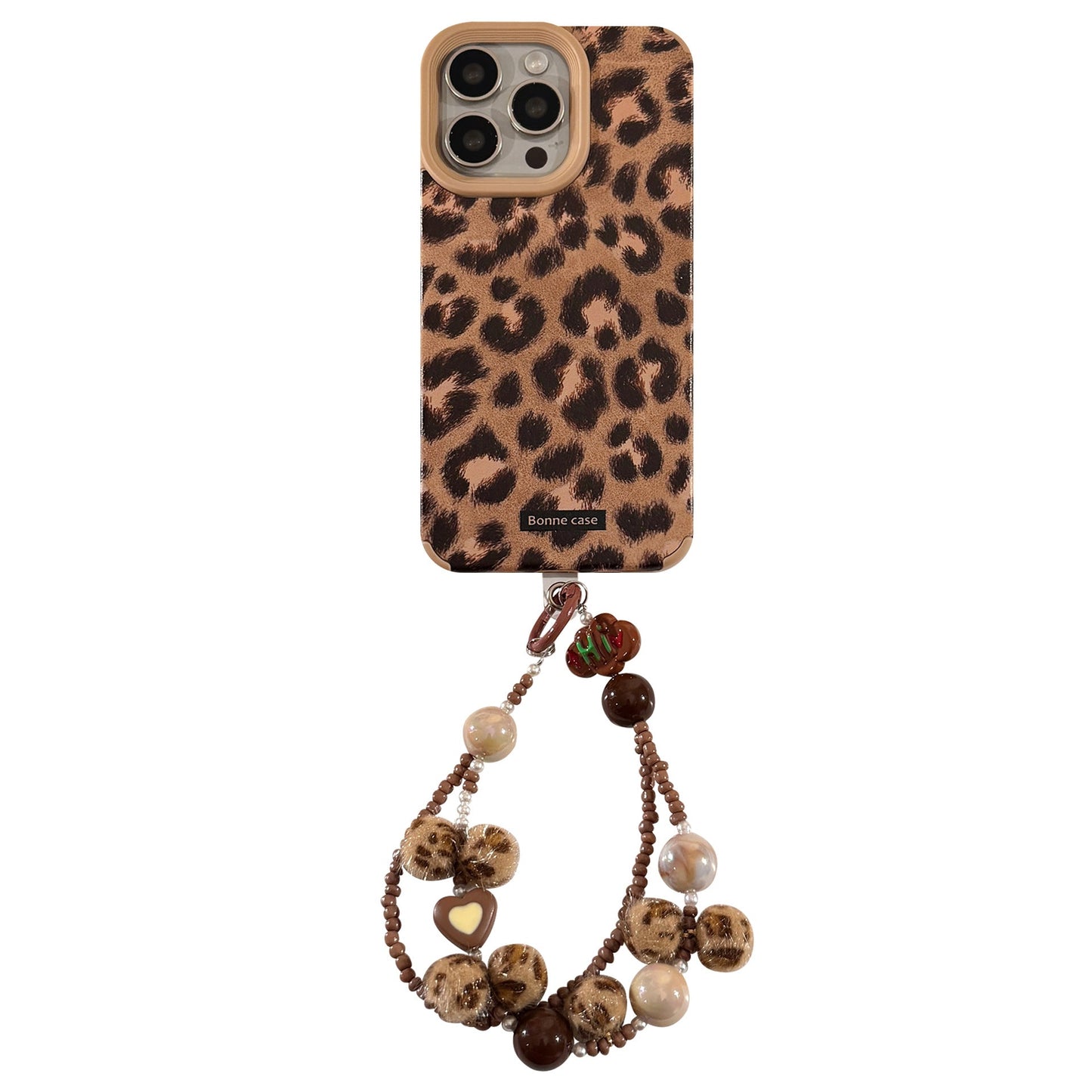 European and American leopard print plush rope for iphone16 iPhone case 15promax suede 14 retro 17 soft