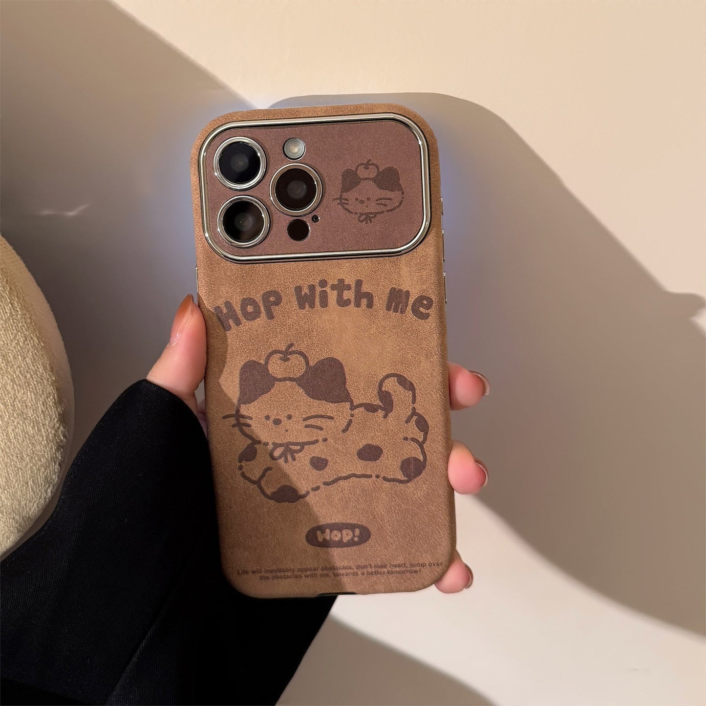 Brown cartoon for iphone16 iPhone case 15promax suede 14 hairball rope 17 autumn and winter couple
