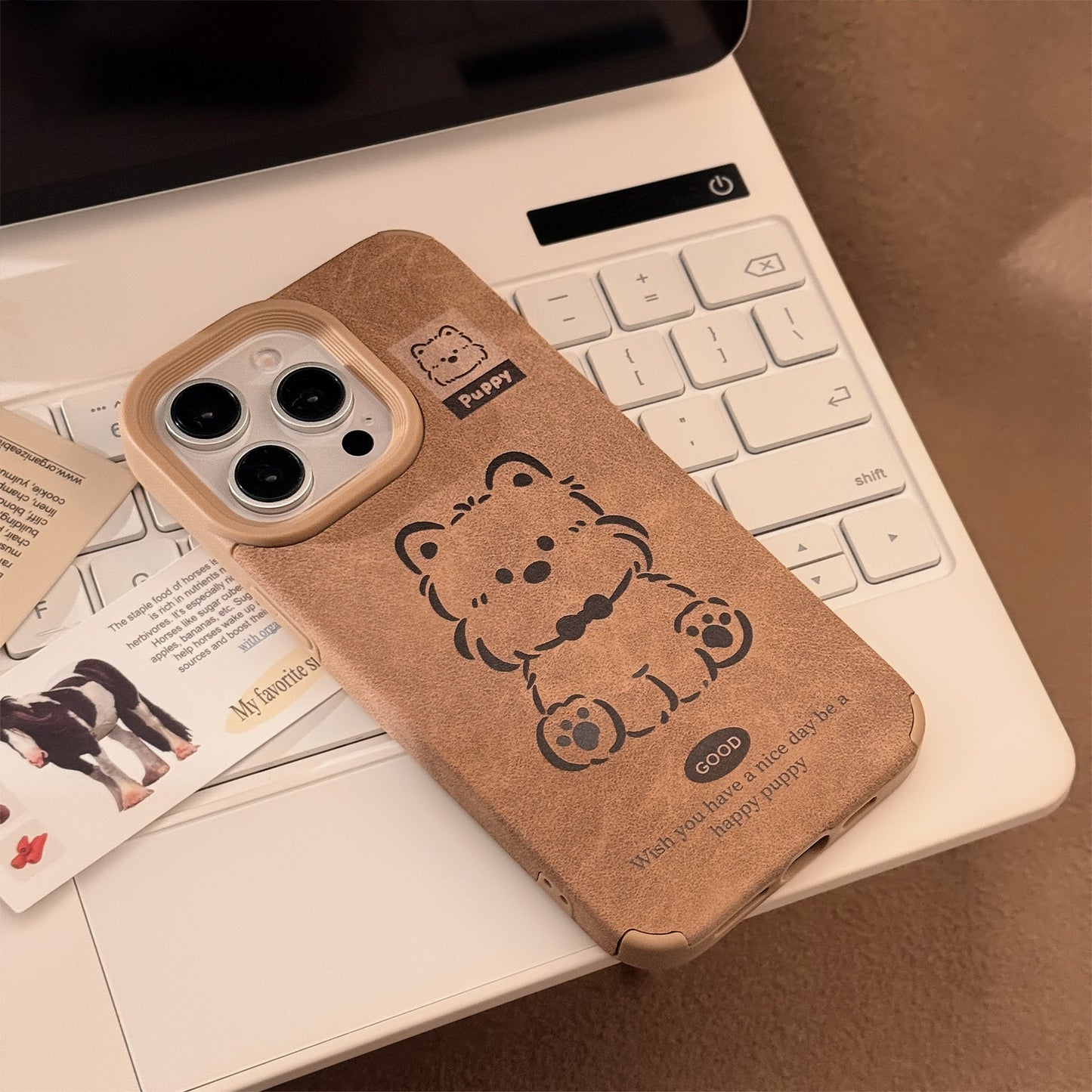 Suede for 17promax iPhone case iPhone 15 West Highland Puppy 14 Plush rope 13 Soft 16 sets