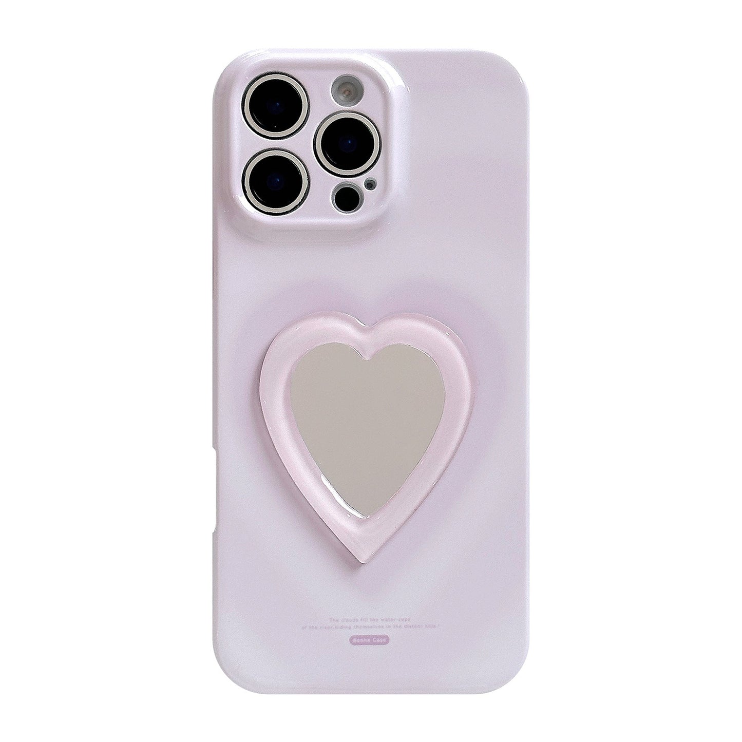 Love mirror three-dimensional application iphone16 mobile phone case Apple 15promax film soft 13 all-inclusive 17 niche