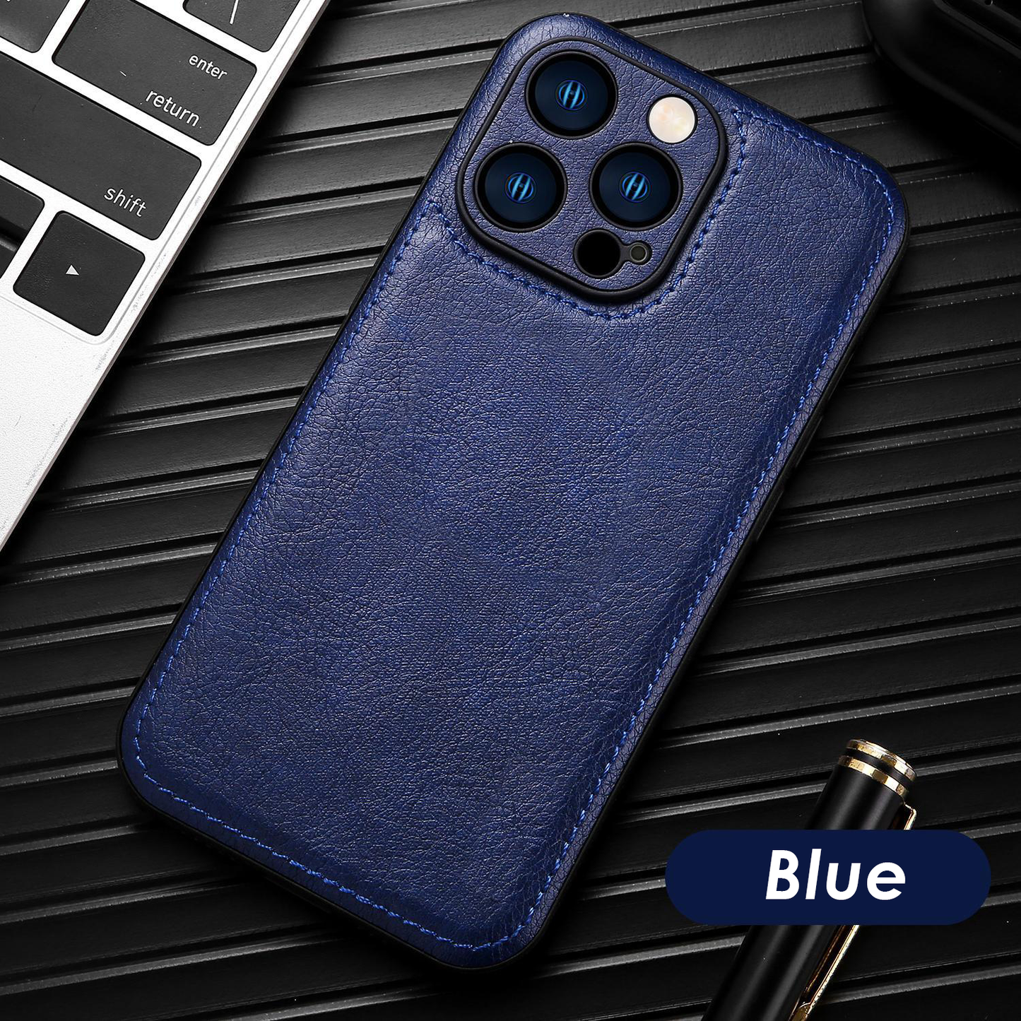 Capa de couro vintage premium para iPhone – capa protetora à prova de choque com toque suave