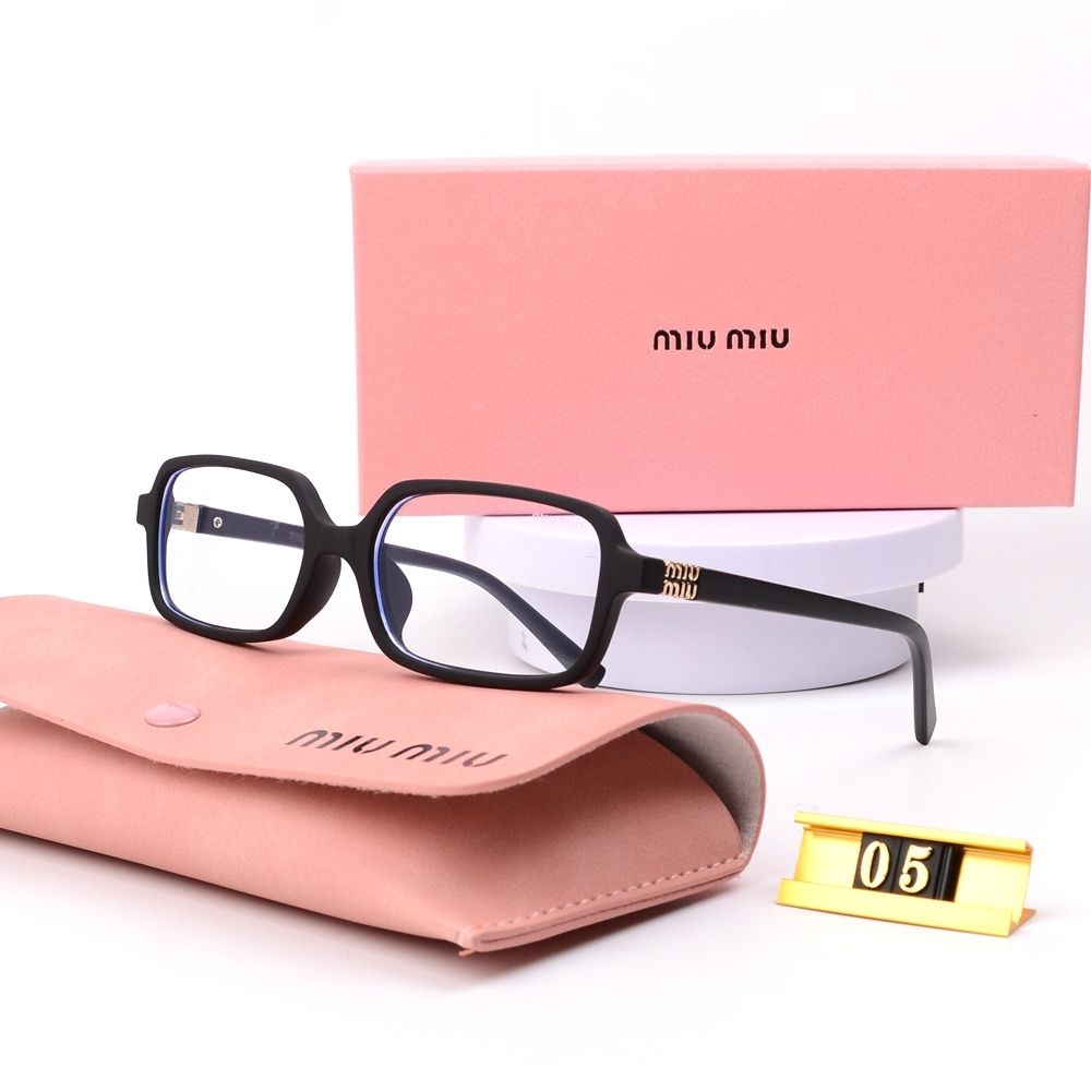 Leopard Print Square Frame Retro Briller & Solbriller