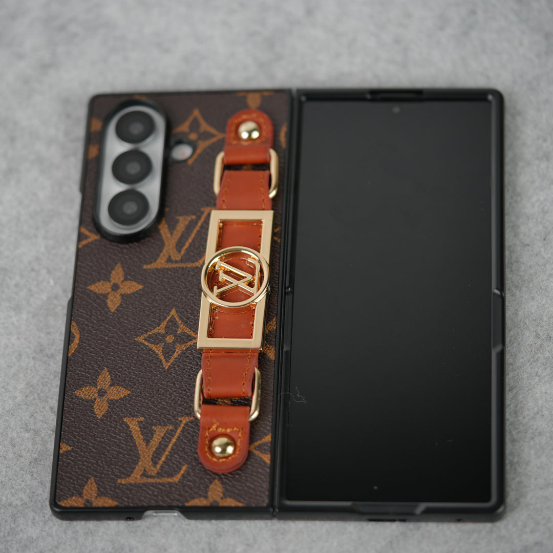 Luksusmerkkinen hihnapidikekotelo Samsung Z Fold 7-4:lle