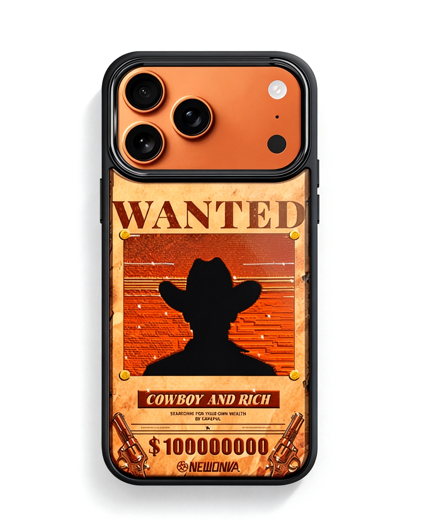 Wanted Cowboy Western iPhone-cover: Retro Wild West Vibe