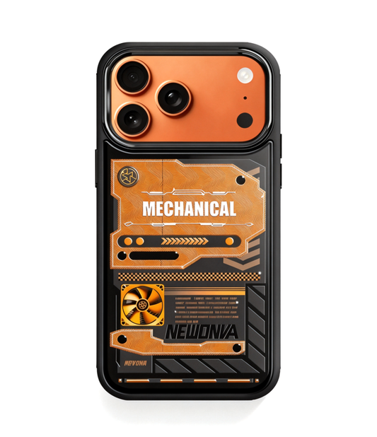 Pozlaćena mat magnetna cyber-mehanička maska ​​za iPhone